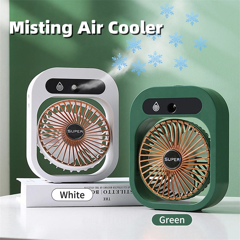 Ventilateur Portable avec Brumisation – Silencieux & Rechargeable