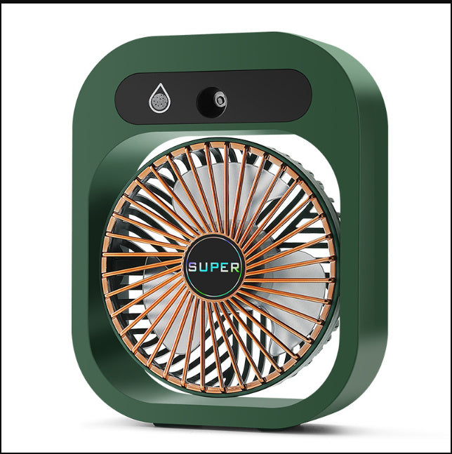 Ventilateur Portable avec Brumisation – Silencieux & Rechargeable